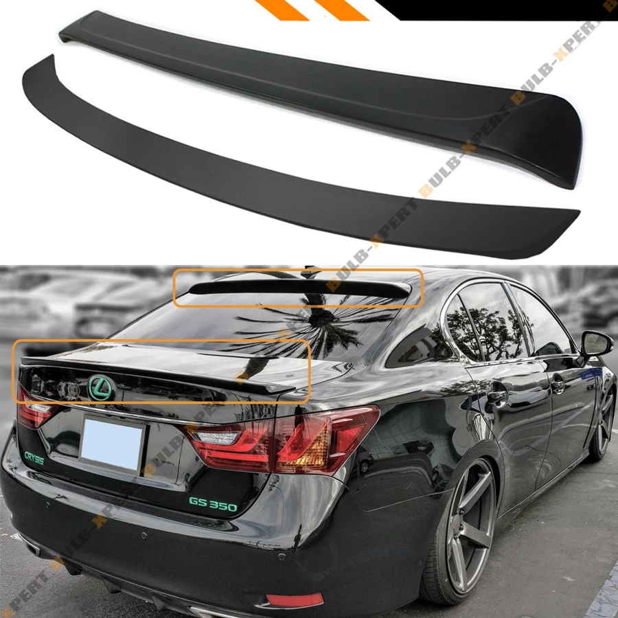 PARA LEXUS GS350 GS450 F 2013-2020 TAPA MALETERO DEPORTIVO + ALERÓN VENTANA TECHO TRASERO WD Foto 2 de 4