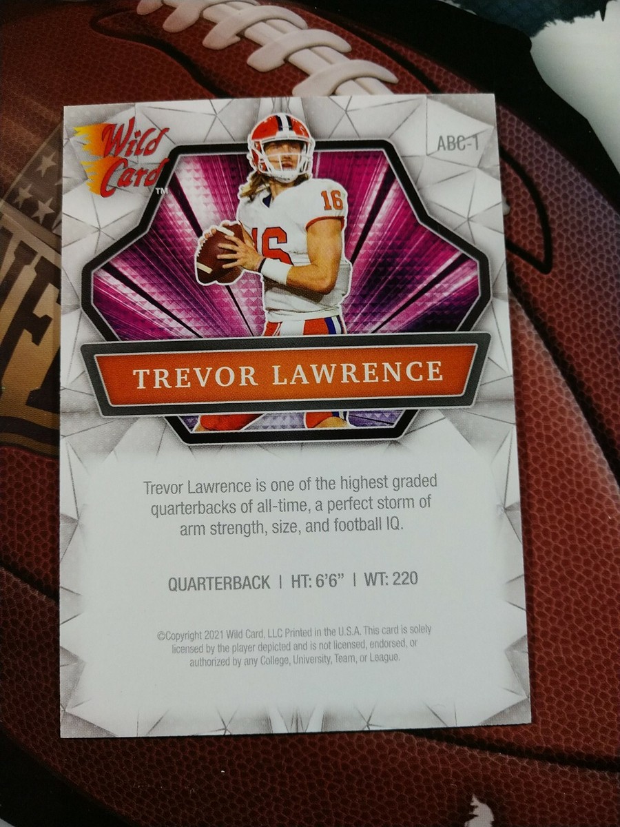 TREVOR LAWRENCE 2021 Wild Card Alumination RC #ABC-1