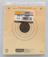144 Outers National Rifle Association TQ-6, 25ft Slow Fire Pistol Targets  