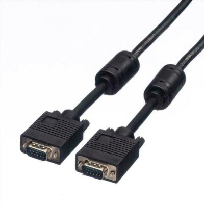 ROLINE 11.04.5252H VGA-Kabel HD D-Sub-Steckern 15-polig mit Ferritkern 2,0 m