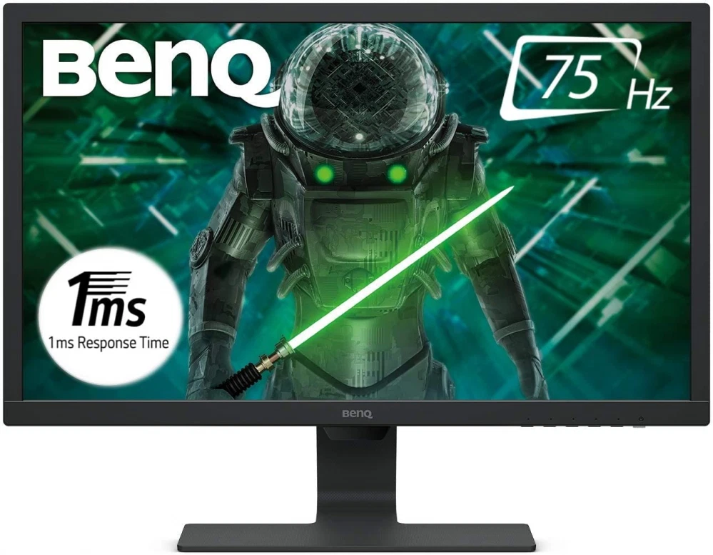 BenQ GL2480 24 Inch 1080p 1 ms 75 Hz LED Eye-Care Gaming Monitor, Black