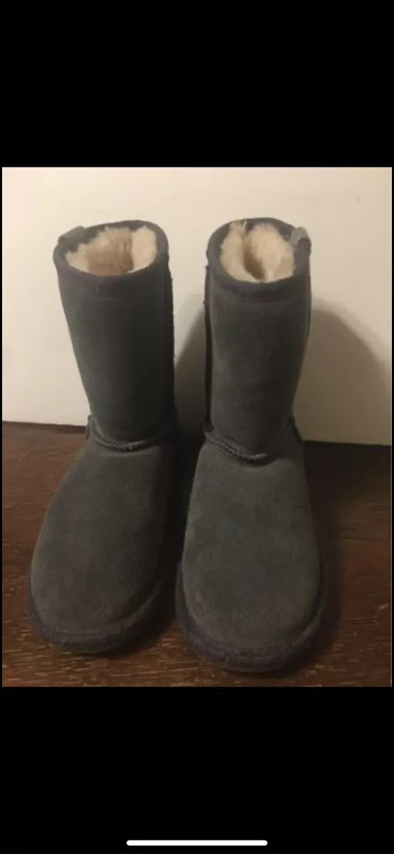 Size 13 Girls EMU Australia Wallaby Lo Shearling Boots K10102 Gray NWOT Unisex