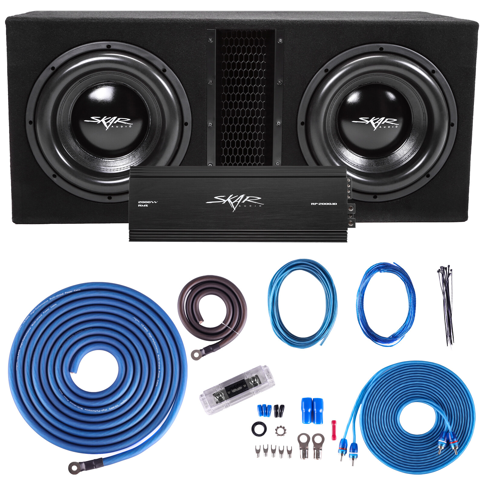 Amp Rockville Rws12ca Slim Car Subwoofer Amp Combo Rockville