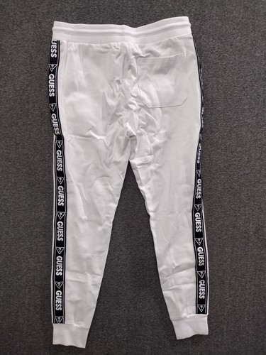 Joggers Guess White Eco Jake Negro Logo Cinta Talla S - Imagen 2 de 9
