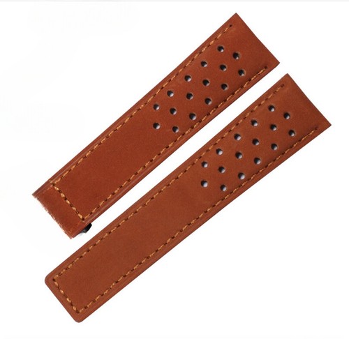 Brushed Cowhide Genuine Leather Watch Band Straps Mens 20 22 24mm Fits Tag Heuer - Picture 10 of 18