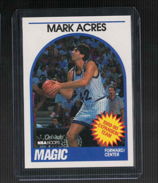 1989-90 NBA Hoops Mark Acres #307 Orlando Magic