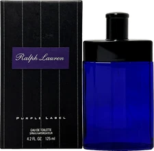 RALPH LAUREN PURPLE LABEL EAU DE TOILETTE SPRAY MEN 4.2 Oz / 125 ml NEW UNSEALED