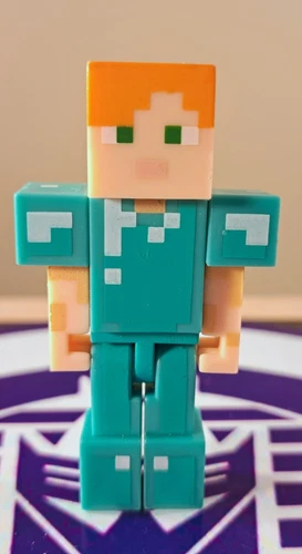 MINECRAFT BUILD A PORTAL ALEX IN DIAMOND ARMOR MATTEL 3"