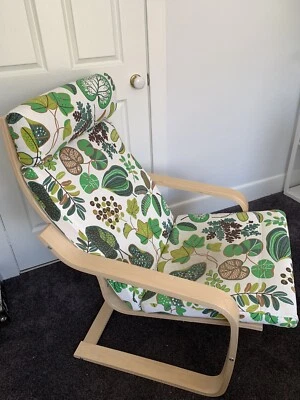 Ikea Poang Armchair Used Simmarp Green Cushion Plants Comfy