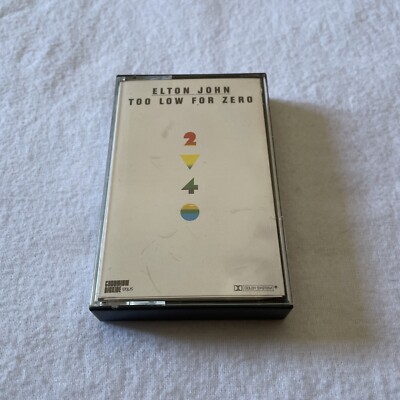 ELTON JOHN   TOO LOW FOR ZERO - Cassette Tape 1983 . Tested Ex/con