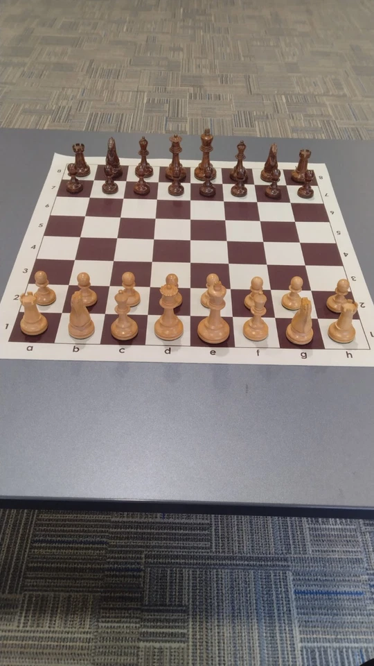 PIEZAS DE AJEDREZ DRUEKE VINTAGE ROOSEW00D 3 5/8"K BOJ ASOMBROSO JUEGO DE AJEDREZ TURNEY Foto 4 de 4