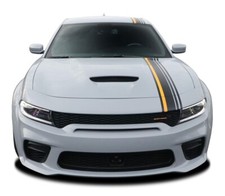 Crush For 2015-2023 Dodge Charger Racing Stripes Hood Decals Vinyl Graphics 3m