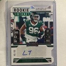 2024 Contenders Leonard Taylor III Auto RC Rookie Ticket #156 Die Cut /96 V