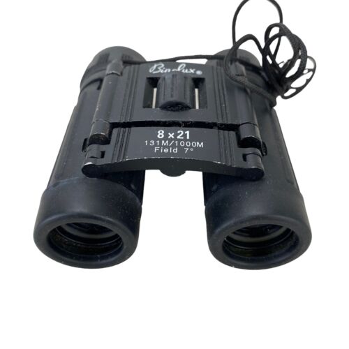 Binolux Black 8 X 21 Field 7° 392ft at 1000yds Compact Prismatic Binoculars - Picture 6 of 10