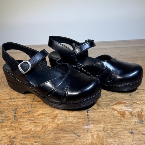 Dansko Margrete Black Slingback Sandals EU 38 US 8 Shoes