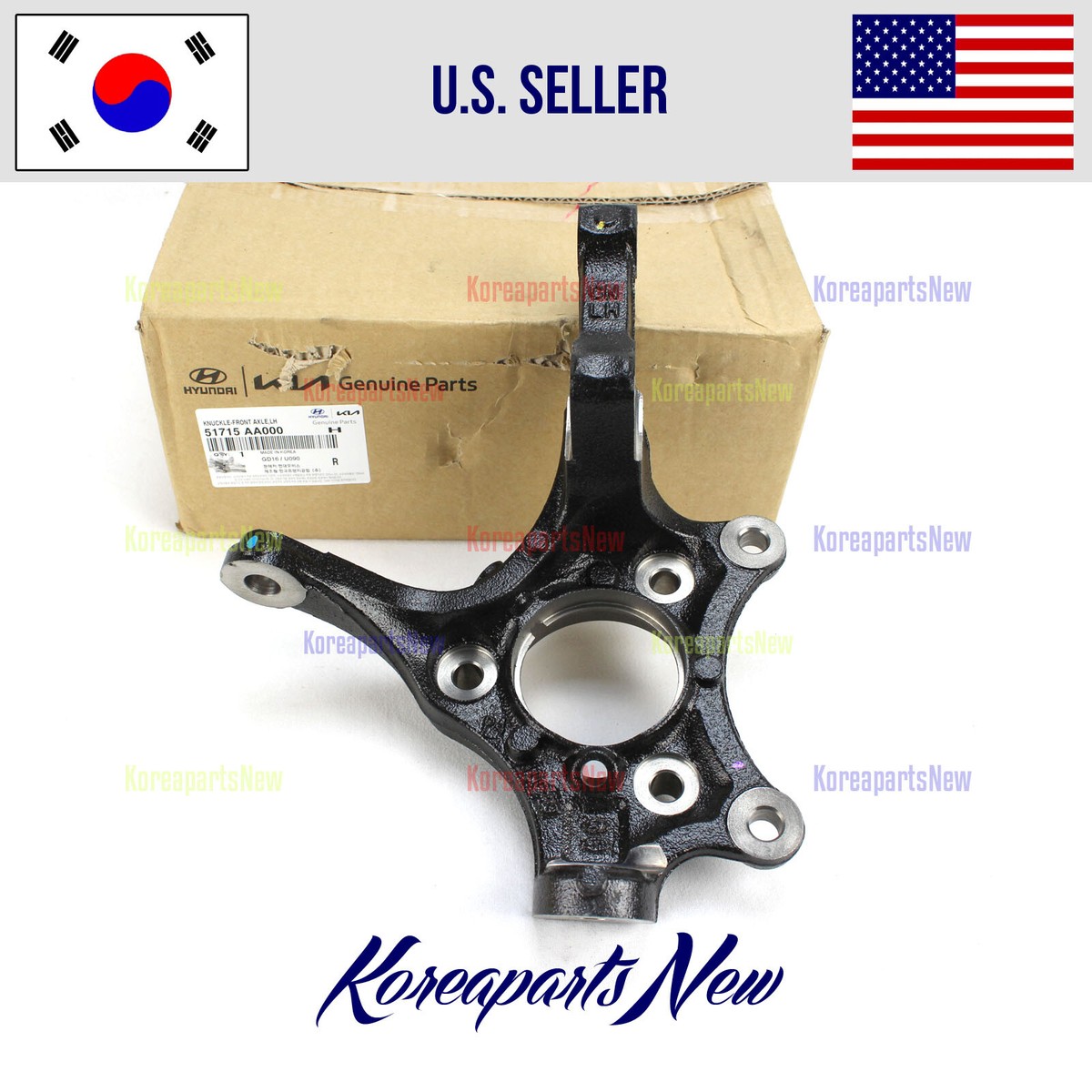 Knuckle Front Axle Left DRIVER Side ⭐OEM⭐ 51715AA000 Hyundai