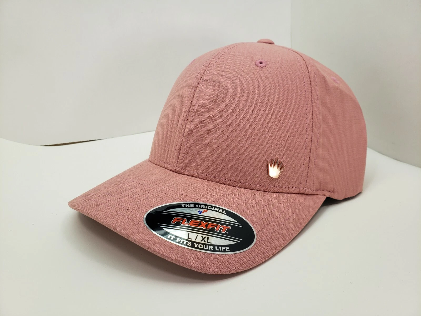 NO BAD IDEAS FLEXFIT CAP PRIMROSE PINK WITH STASH POCKET