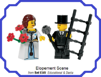 Genuine LEGO ELOPEMENT SCENE (from Set 9349) with Minifigures **NEW**