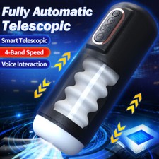 Male Automatic Handsfree Masturbator Telescopic Sucking Stroker Cup Lubricants