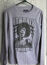 Jimi Hendrix Long Sleeve Therma Shirt~Adult M~Ripple Junction