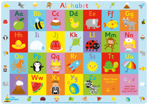 Alfabeto Per Bambini Educativo Placemat By Little Wigwam Ebay