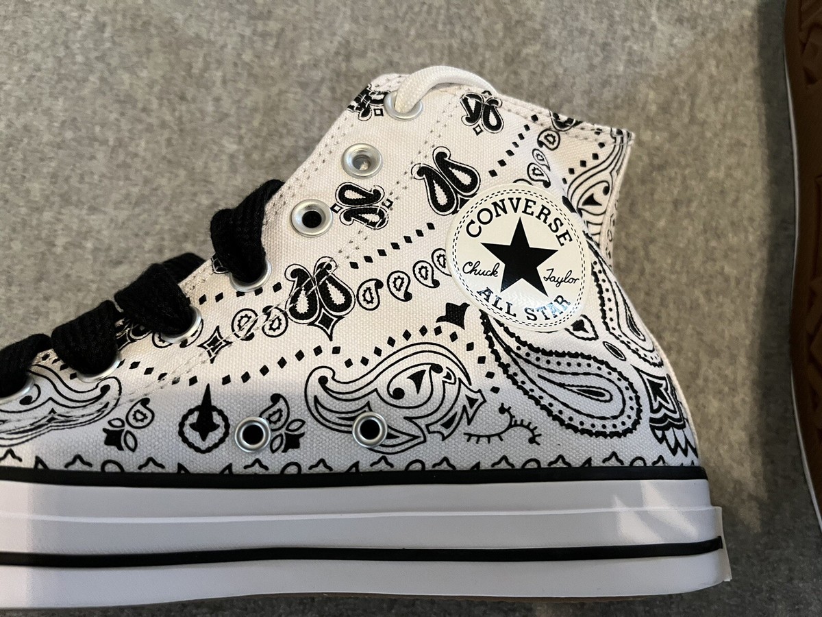 Converse x Sammy Baca CTAS Pro Hi \'Bandana Print\' Shoes Mens Sz 9.5 A02085C Deals on Men main image 2
