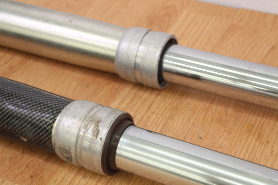 Par de horquillas delanteras Yamaha YZ250WR WR 250 1989 suspensión amortiguadora Foto 4 de 4