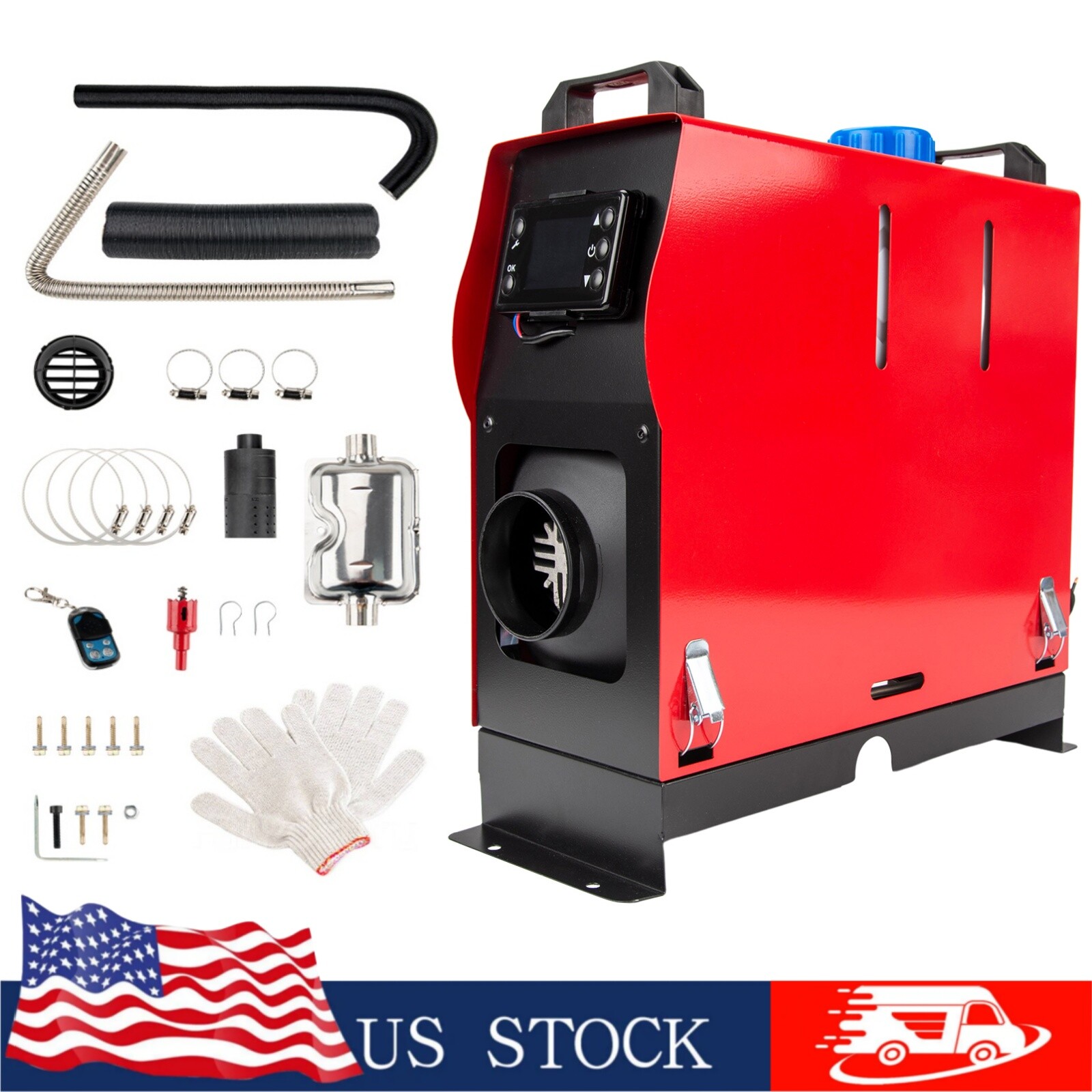 Diesel Air Heater Portable All-in-one Universal for Car RV Indoors Part 5KW 12V