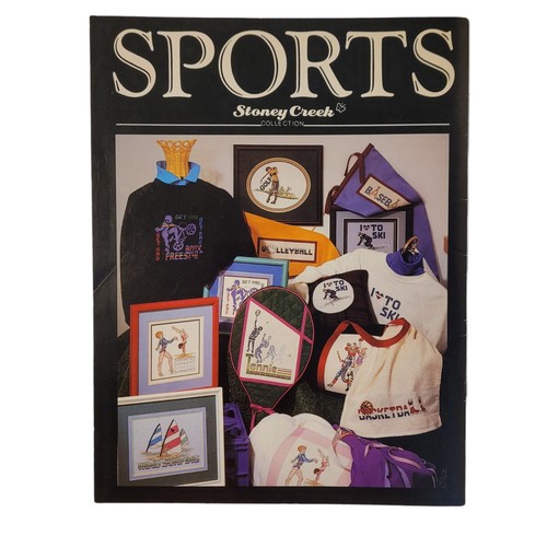 Lot of 3 Sports Theme Cross Stitch Pattern Books Baseball Soccer Tennis Football - 第 7/12 張圖片