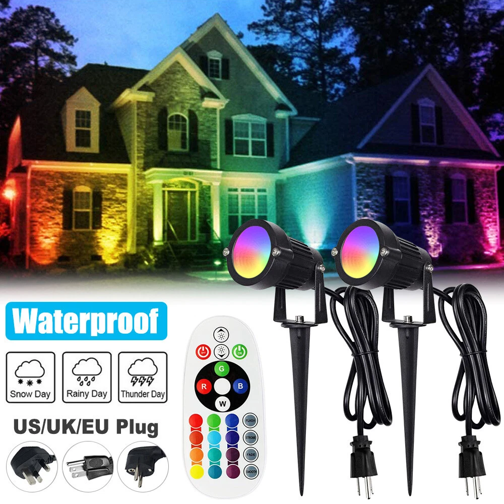 Color Changing RGB IP68 LED Outdoor Spot Light I 12 Volt 10 Watt