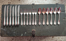 Gio Ponti Broggi Posate da 6 Modello Serbelloni Alpacca anni '60