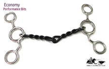 JR Cowhorse Bit 5" S I Twisted Wire Mouth Short Cheek New Eddys Tack