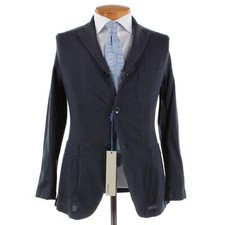Boglioli NWT Sport Coat / Soft Jacket Size Medium In Blue 100 Cotton Jersey