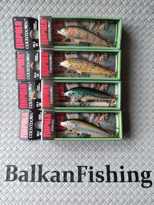 Rapala Countdown CD-5 / Lot of 4 / 5cm-5gr./ Color: FH+MN+TR+RT / IRELAND