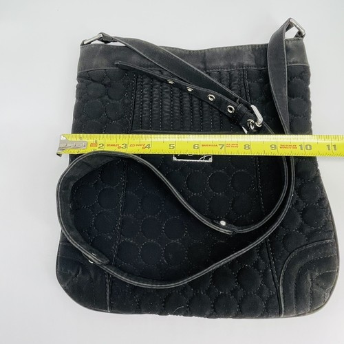 BOLSO BREADLEY NEGRO ACOLCHADO BANDOLERA FLOR CON CREMALLERA CACHEMIRA FORRADO - Imagen 10 de 10