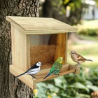 Wooden Hanging Wild Bird Feeder House Garden Feeding Station Yards Outdoor Decor