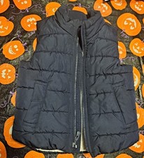 GAP Navy Puffer Vest 3 Years Toddler Fleece Lined Full Zip Outerwear