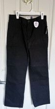 NEW GAP Shield Boys Khaki Pants Chinos NWT 12 Black Uniform Easy Fit