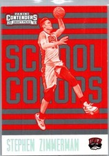 2016-17 Panini Contenders Draft Picks - School Colors Stephen Zimmerman #19 (RC)