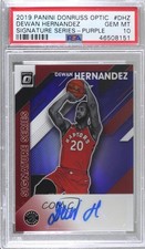 2019 Donruss Optic Signature Series Purple Prizm Dewan Hernandez PSA 10 Auto 8d2