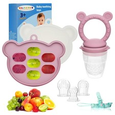 Baby Breastmilk Popsicle Molds  Baby Fruit Feeder 2 Pack , Infant Food Free...