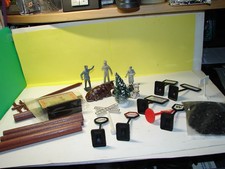 Lionel-Marx-A.F. mixed parts lot BB, layout items