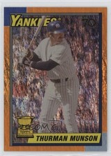 2021 All-Star Rookie Cup Base Image Orange Holofractor 25/25 Thurman Munson nf5