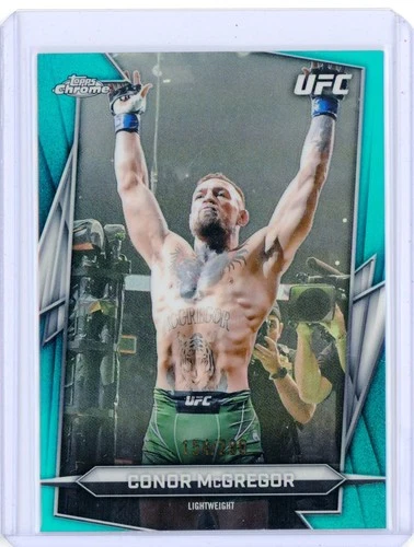 2026 Topps Chrome UFC CONOR MCGREGOR Lightweight Teal Refractor 154/299