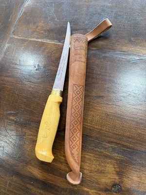 J. Marttiini Finland Fillet Knife Signed Hand ground  Stainless Steel 6'' Blade