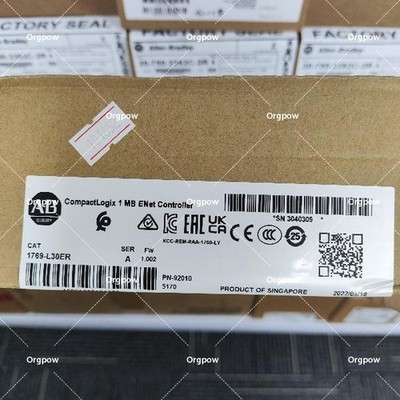 Allen-Bradley 1769-L30ER /A CompactLogix 1MB ENet Controller New Free Ship