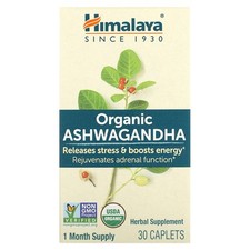 Organic Ashwagandha, 30 Caplets
