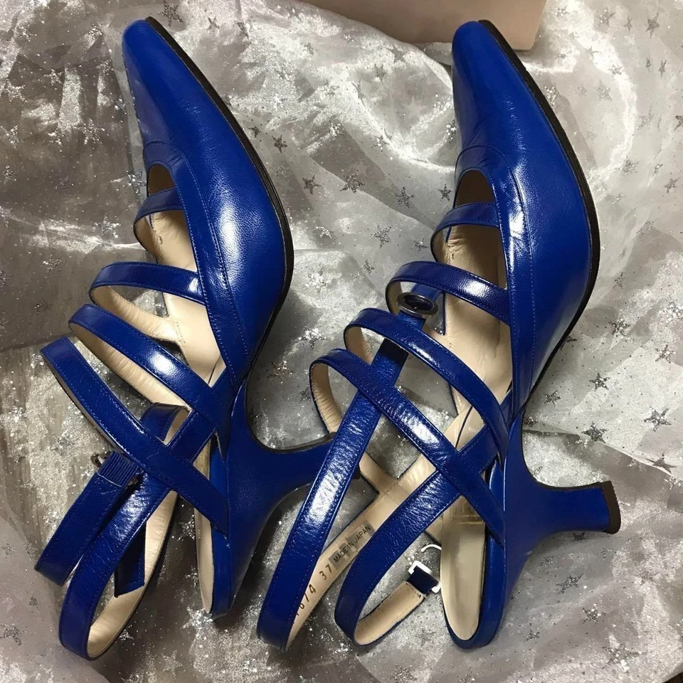 Zapatos de salón Vivienne Westwood mujer piel a rayas, 6,5 EE. UU., edición limitada, raros. Foto 4 de 4