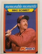 Vintage Topps Kmart 1989 Mike Schmidt Philadelphia Phillies Third Base Card 