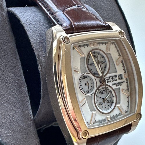 Orologio Uomo Citizen Cronografo Tono Oro WR100 Articolo n. CA0093-01A - Foto 9 di 24